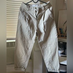 Gap pleated front khakis